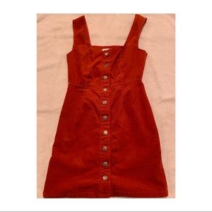 Urban Outfitters Corduroy Button Up Dress Size:0